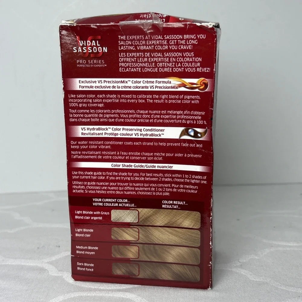 Vidal Sassoon VS Pro Series Ultra Vibrant Color 9 Light Blonde New Discontinued